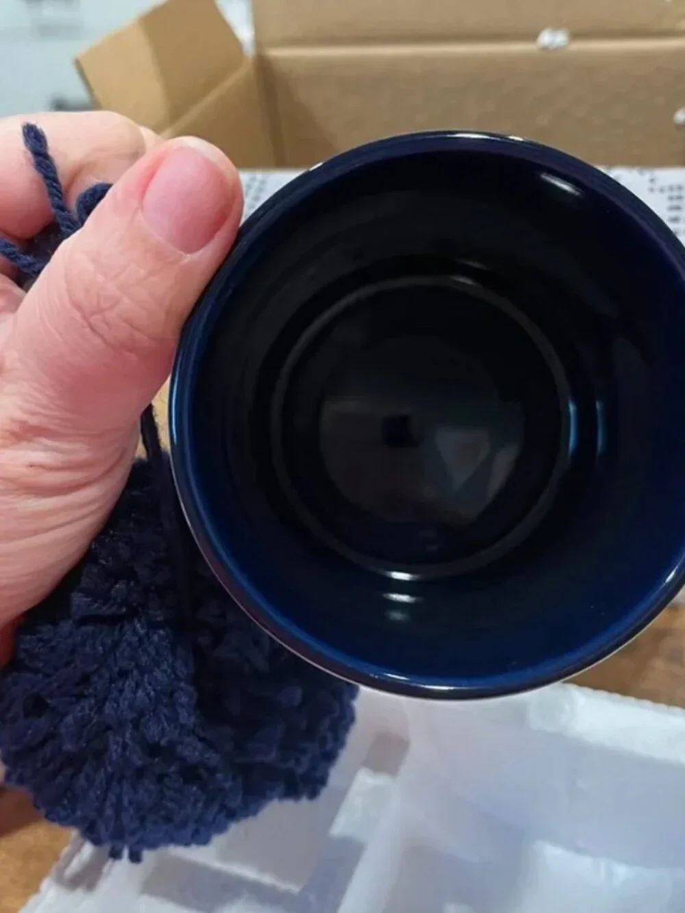 Thirty-One Gifts Mug with Pom Pom NIP